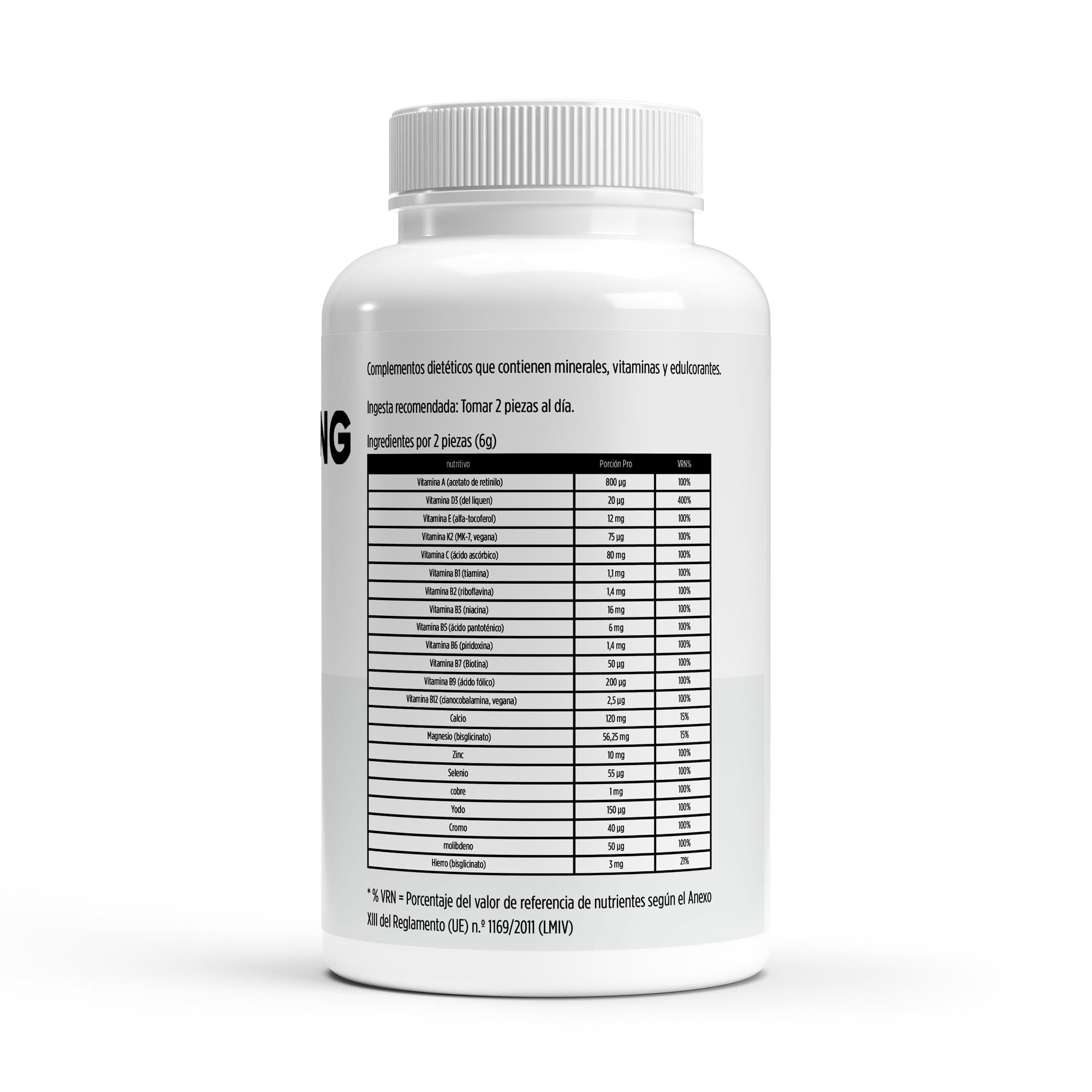 Gominolas Multivitaminas y Minerales • Energía Diaria • Defensa Inmune - BORNSTRONG FITNESS