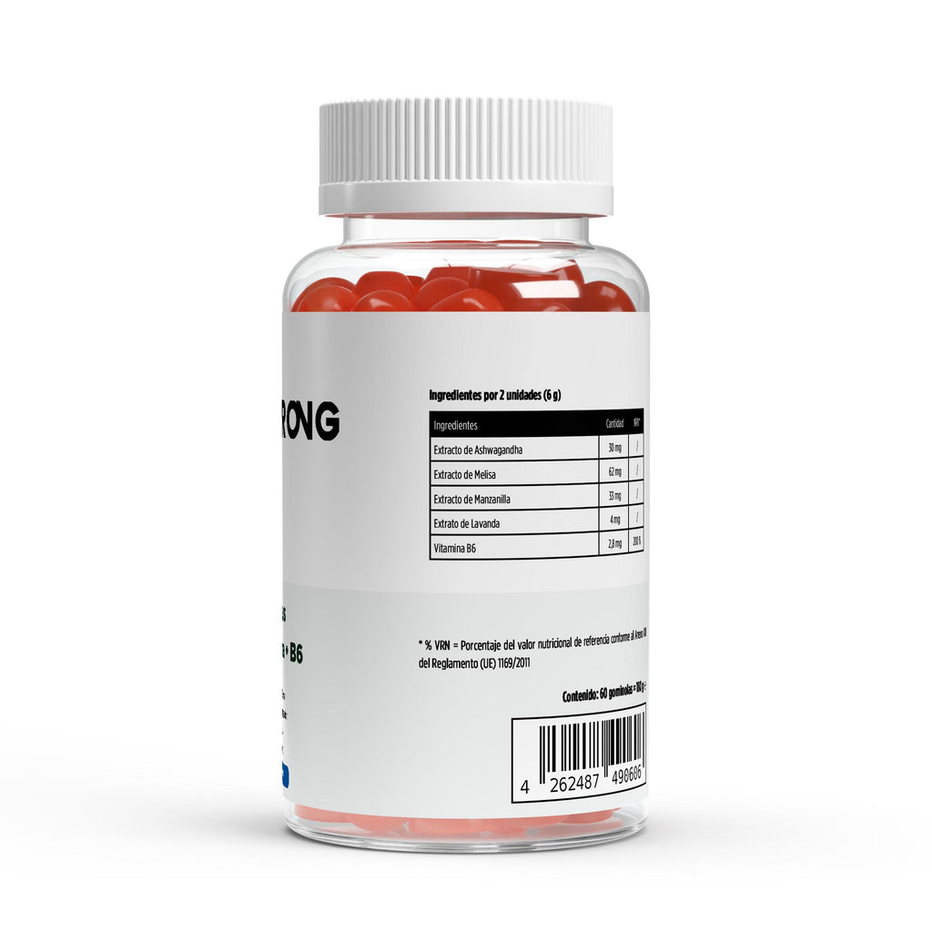 Gominolas Ashwagandha + Vitamina B6 • Calma Natural • Sueño Reparador • Estrés bajo control - BORNSTRONG FITNESS