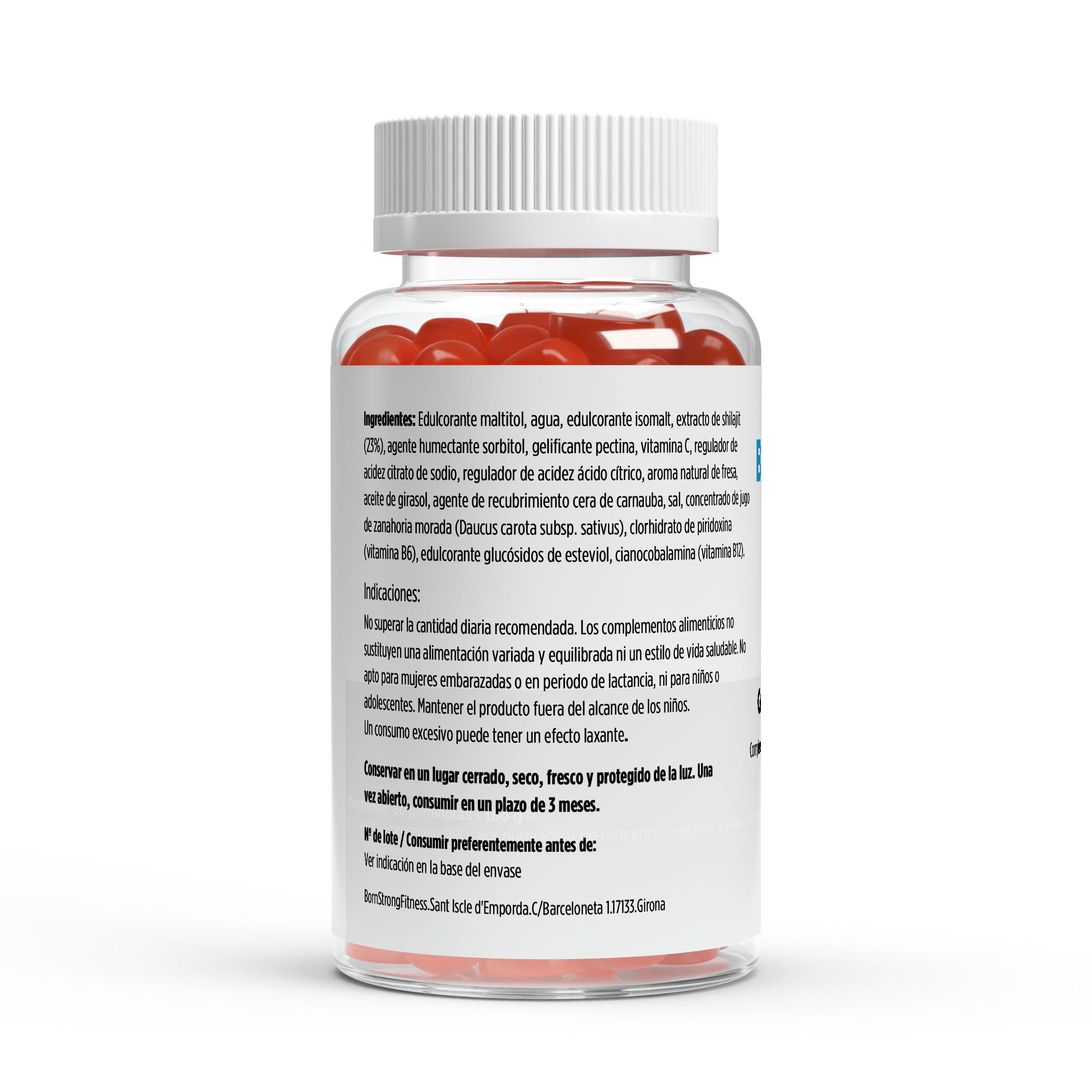 Premium Shilajit Gominolas 1000 + Vitamina C,B6, B12 • Energía Profunda • Rendimiento Mental - BORNSTRONG FITNESS