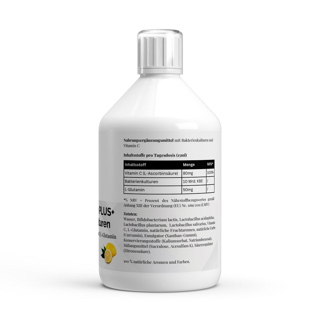 Vita Balance PLUS+ Cultivos Bacterianos - 33 Limon Vegano Shots - 500ml - BORNSTRONG FITNESS