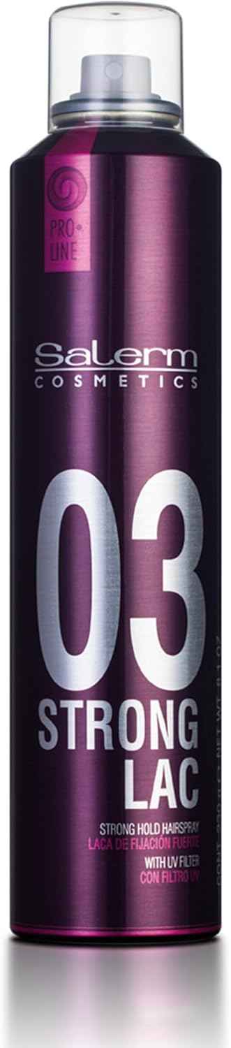 SALERM - Laca sin Gas - Pro Line Hair Spray 03-300 ml - Fijación Fuerte - con Filtro Solar UV - Efecto Anti Humedad - Conserva el Color - Protege el Cabello de las Agresiones Externas