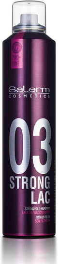 SALERM - Laca sin Gas - Pro Line Hair Spray 03-300 ml - Fijación Fuerte - con Filtro Solar UV - Efecto Anti Humedad - Conserva el Color - Protege el Cabello de las Agresiones Externas