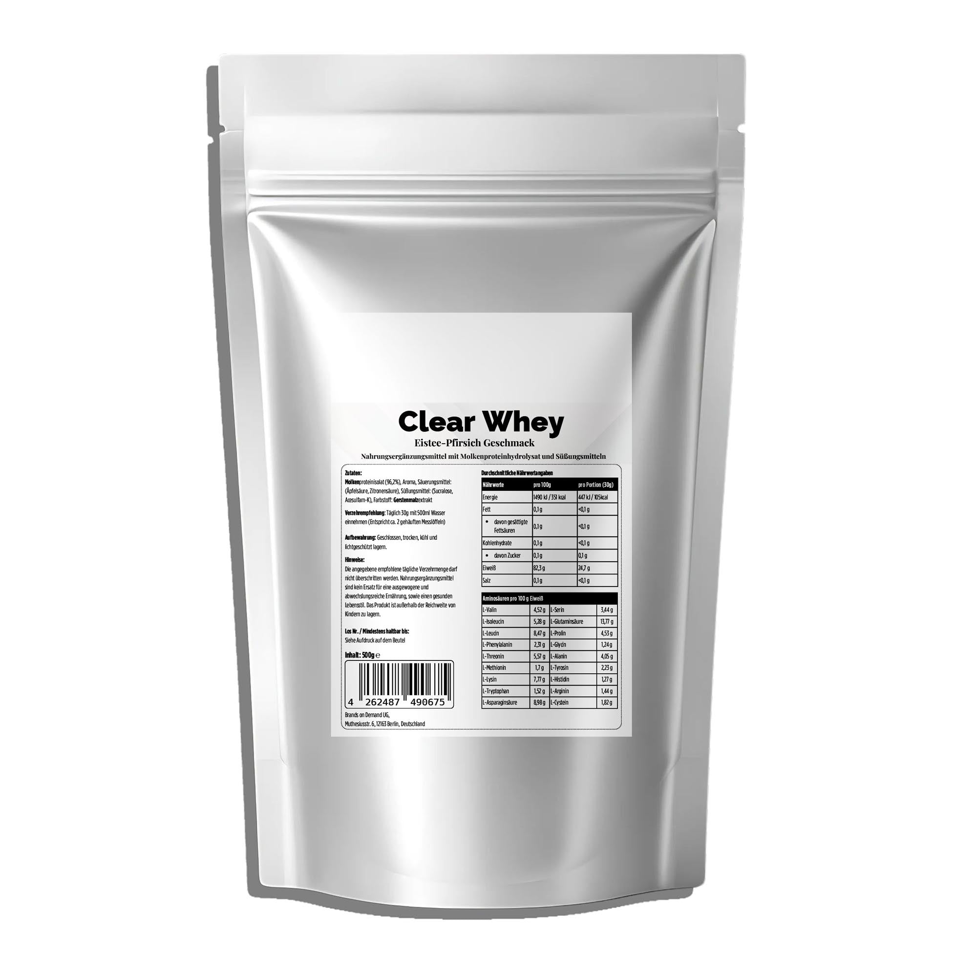 Té Helado de Melocotón Clear Whey - 500g