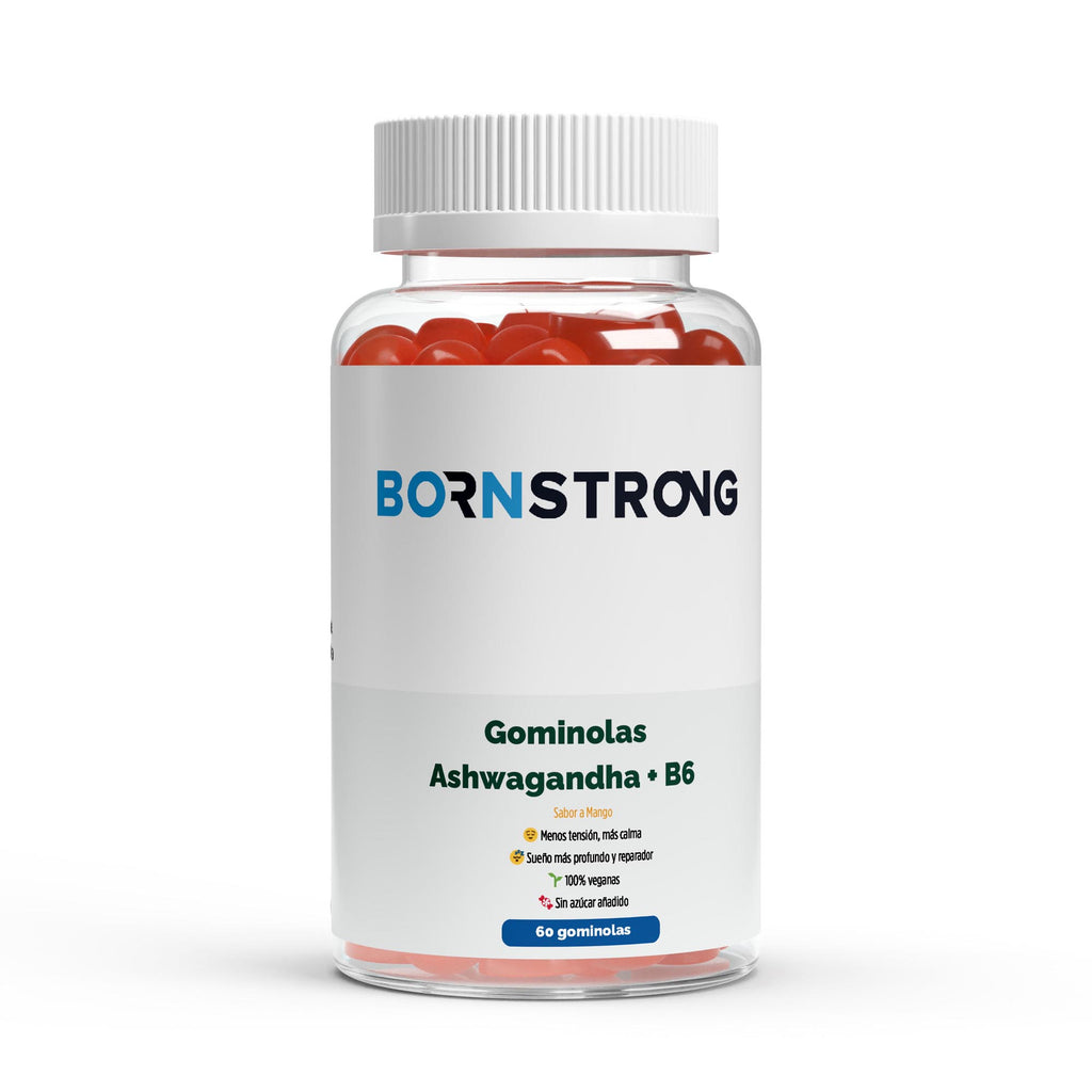 Gominolas Ashwagandha + Vitamina B6 • Calma Natural • Sueño Reparador • Estrés bajo control - BORNSTRONG FITNESS
