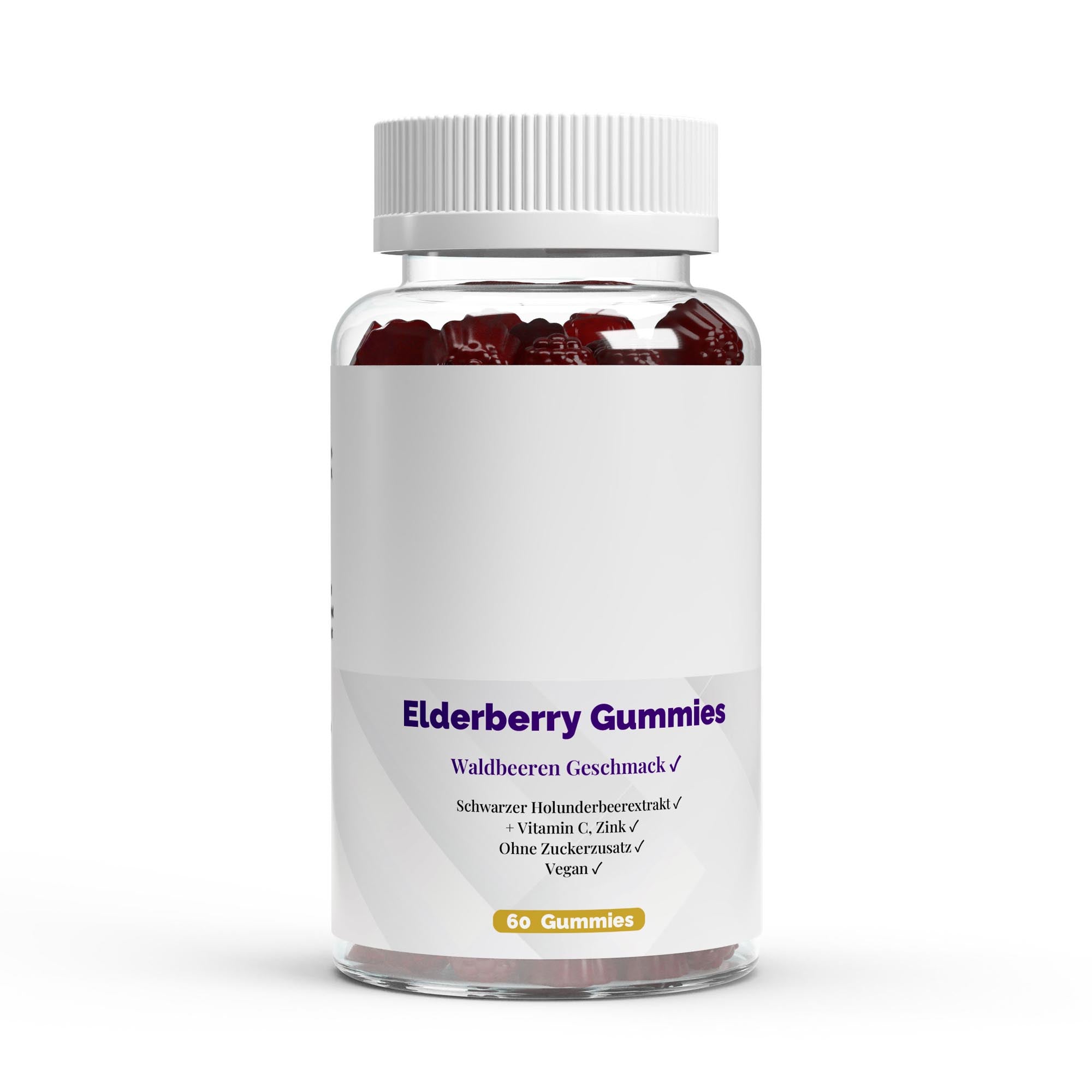 Elderberry (Sauco Negro) + Vitamin C + Zinc Gummies - 60 pcs. - BORNSTRONG FITNESS