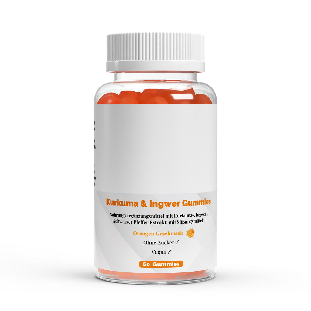 Gominolas de Cúrcuma + Jengibre + Pimienta Negra - 60 unidades - BORNSTRONG FITNESS