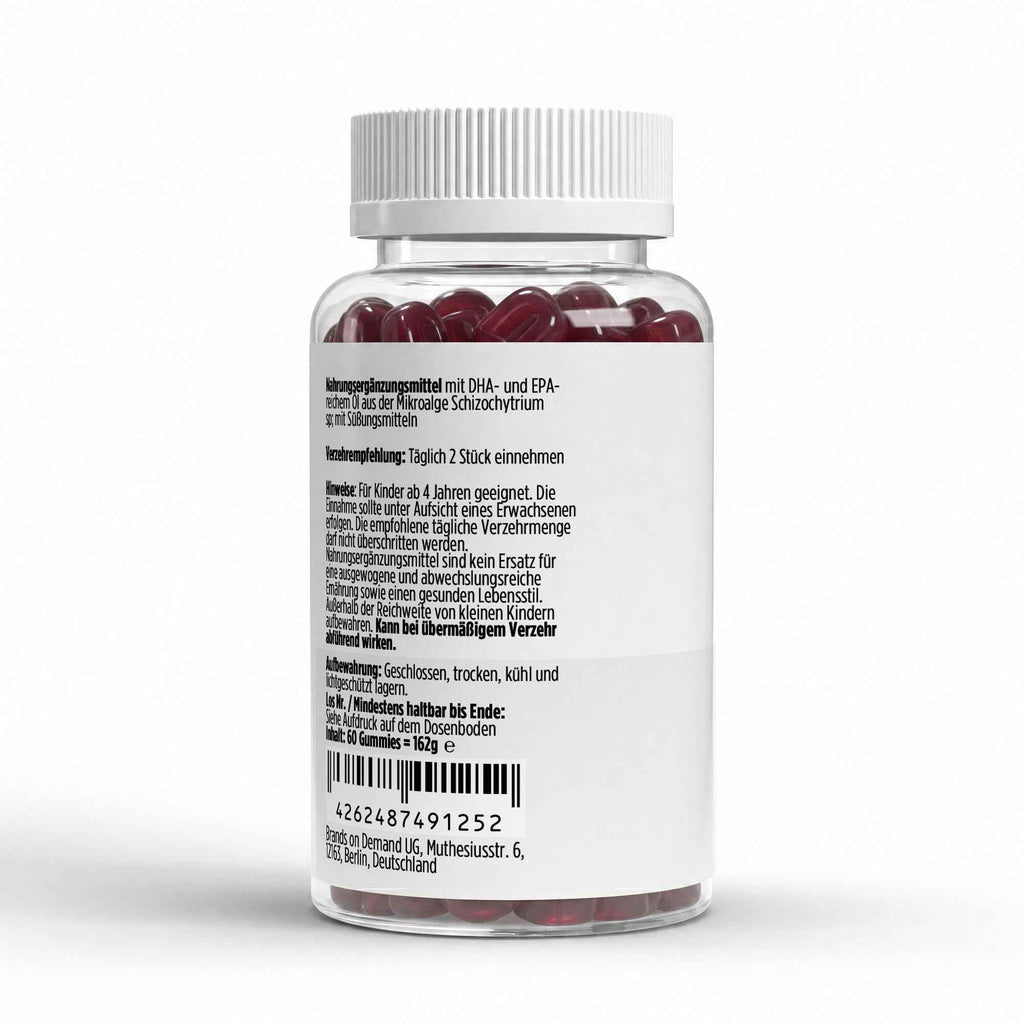 Omega 3 Gummies Kids - Raspberry - 60 vegan Gummies