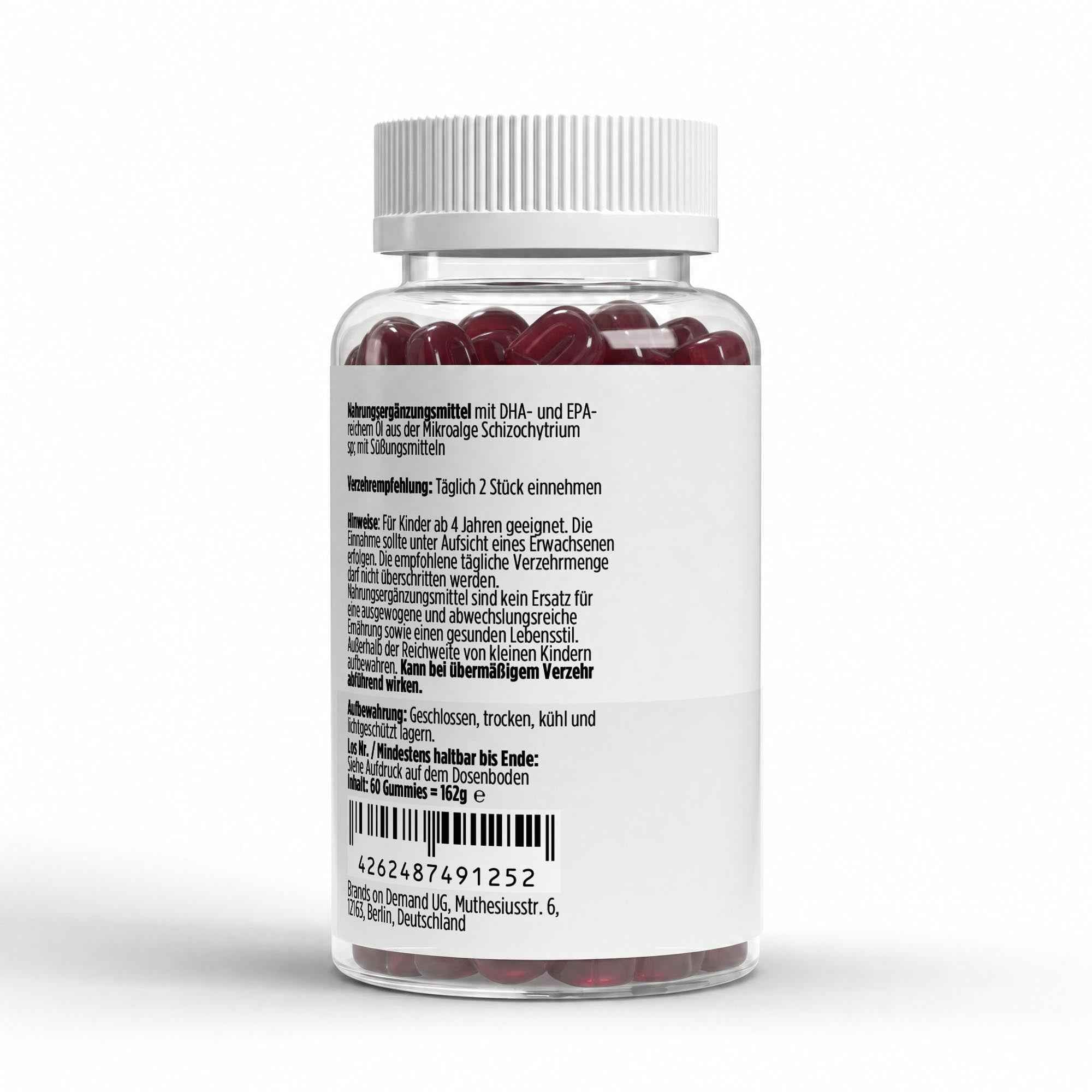 Omega 3 Gummies Kids - Raspberry - 60 vegan Gummies
