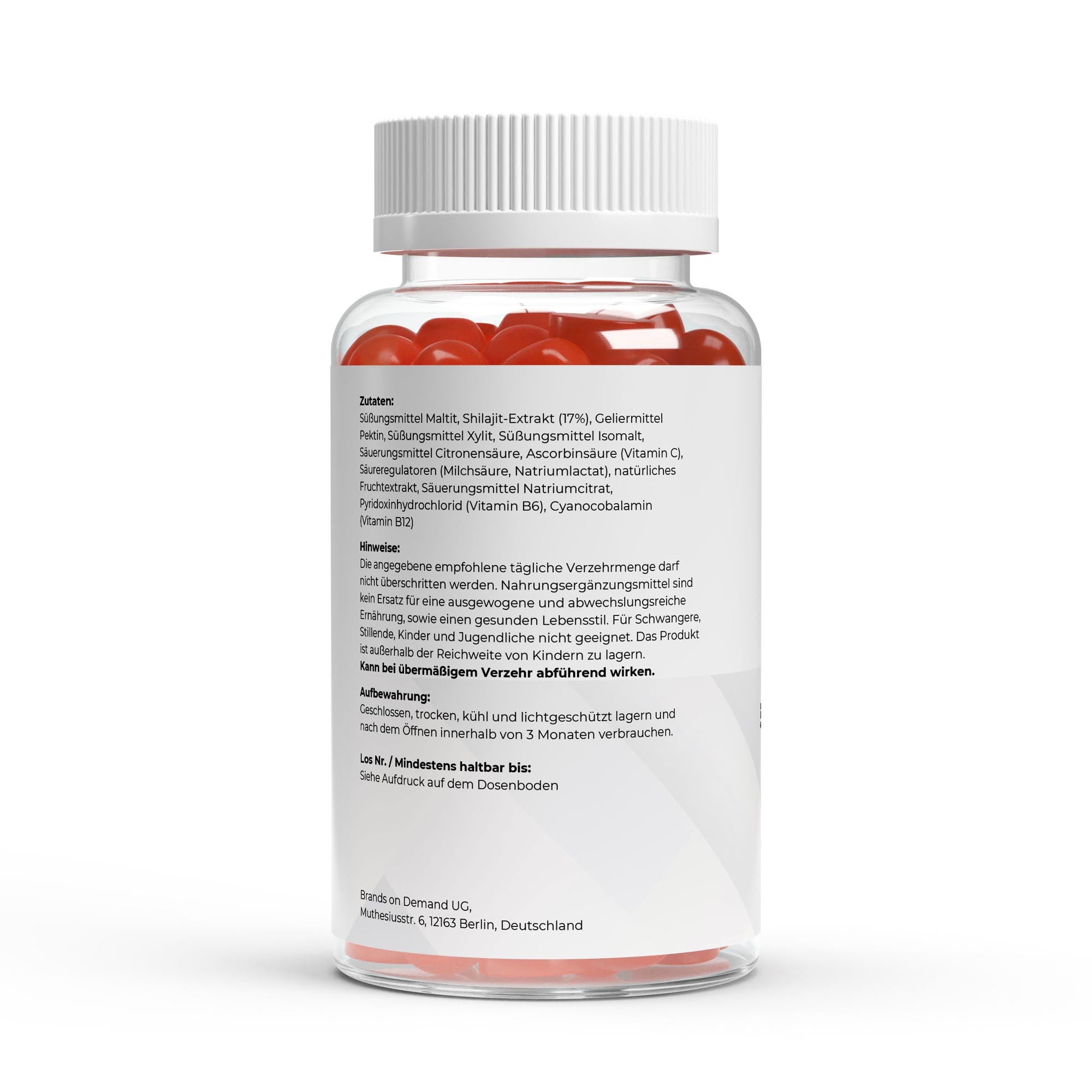 Premium Shilajit Gominolas 1000 + Vitamina C,B6, B12 - 60 pcs