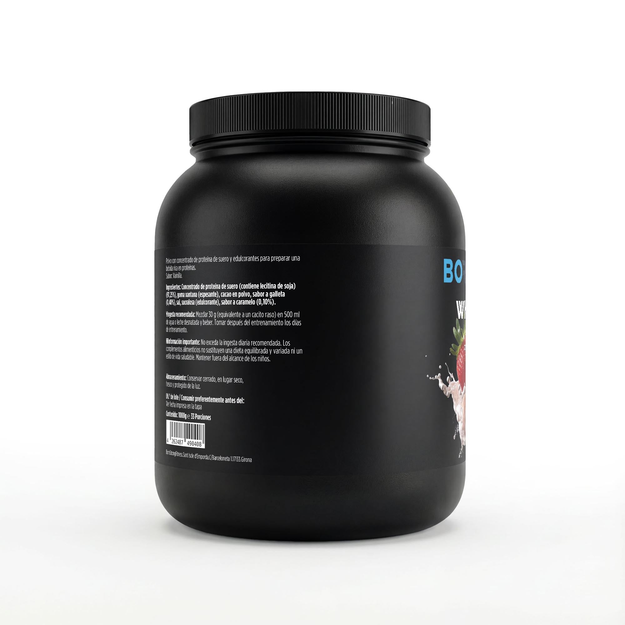 Premium Whey Protein Fresa • Proteína Limpia 97% - BORNSTRONG FITNESS