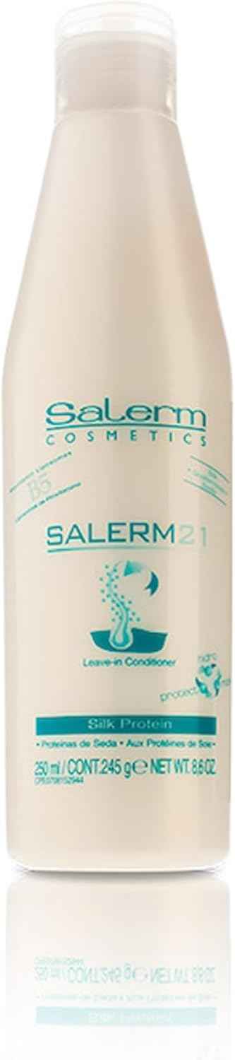 SALERM - Acondicionador de Pelo Instantáneo - Salerm 21 Silk Protein - 250 ml - sin Aclarado o con Aclarado - con Proteínas de Seda - Protector del Calor e Hidratante