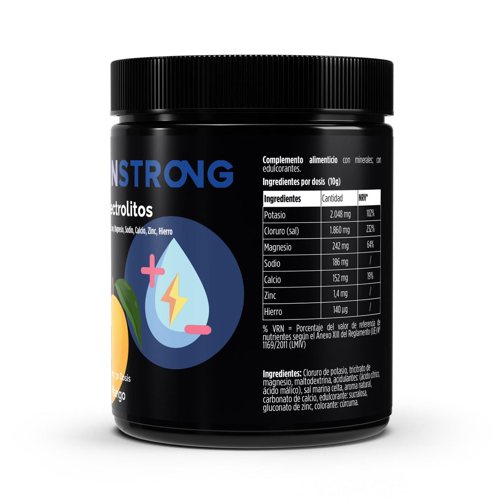 Image at poElectrolito Tropical Mango - 300g, suplemento de hidratación avanzada con sabor mango tropical para deportistassition 0