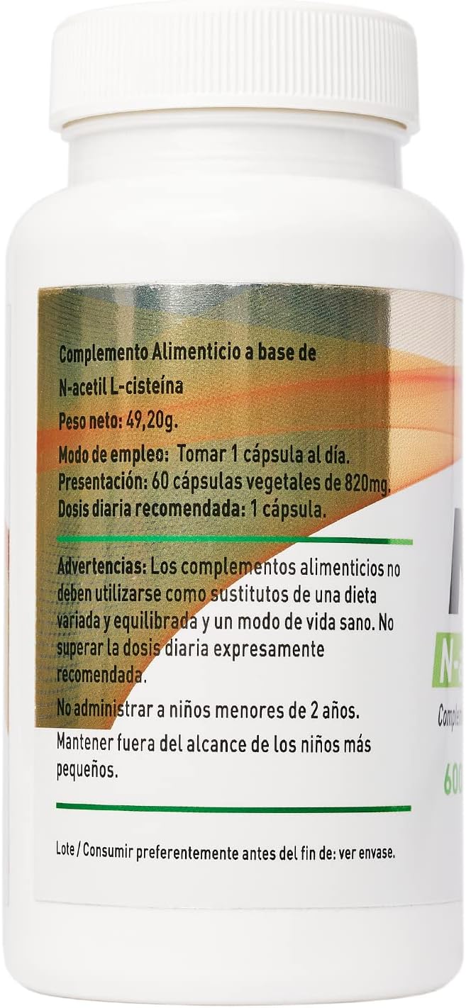 NAC 600mg - N-Acetilcisteína Pura | Glutatión y Salud Pulmonar - EFNE
