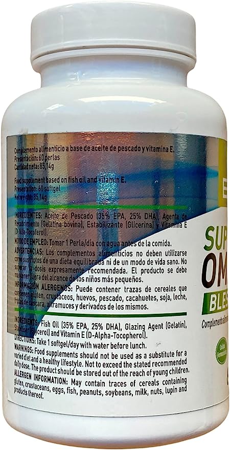 Super Omega 3 EFNE – Alta pureza con Vitamina E 90 Caps