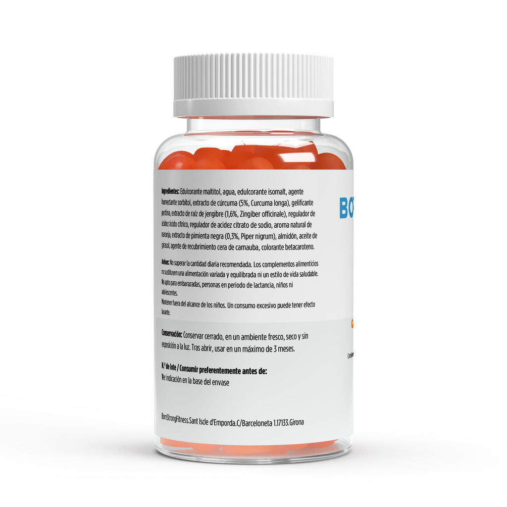 Gominolas de Cúrcuma + Jengibre + Pimienta Negra • Antiinflamatorio natural • Defensas TOP - BORNSTRONG FITNESS