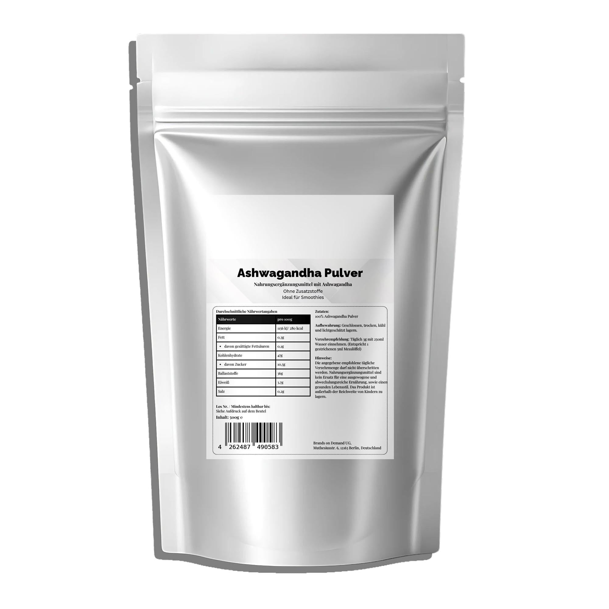 Ashwagandha en Polvo - 500g Doypack