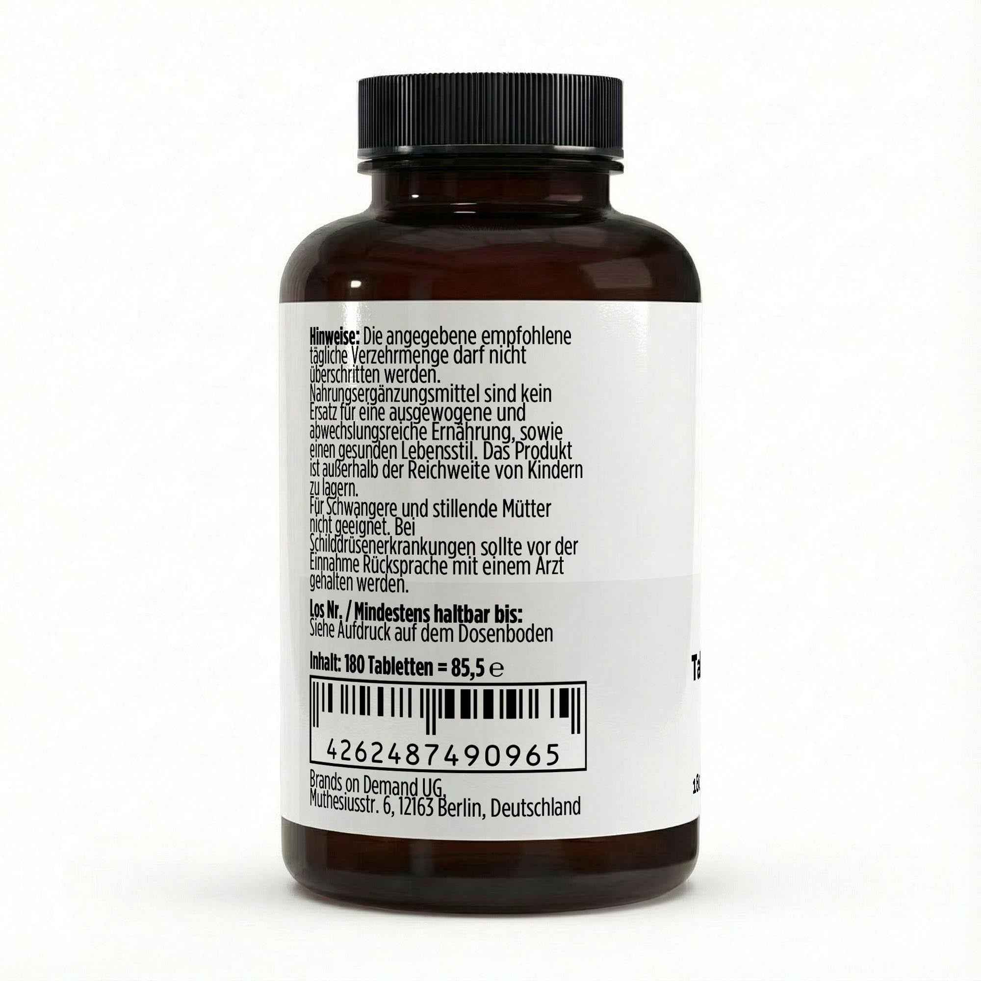 Iodine - 180 vegan tablets