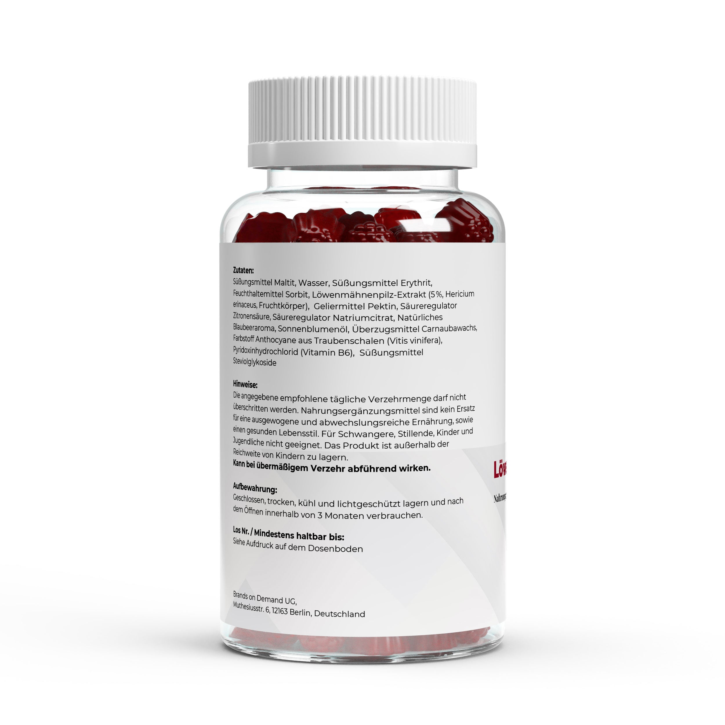 Lion's Mane (Melena de León) + Vitamin B6 Gominolas - 60 pcs.