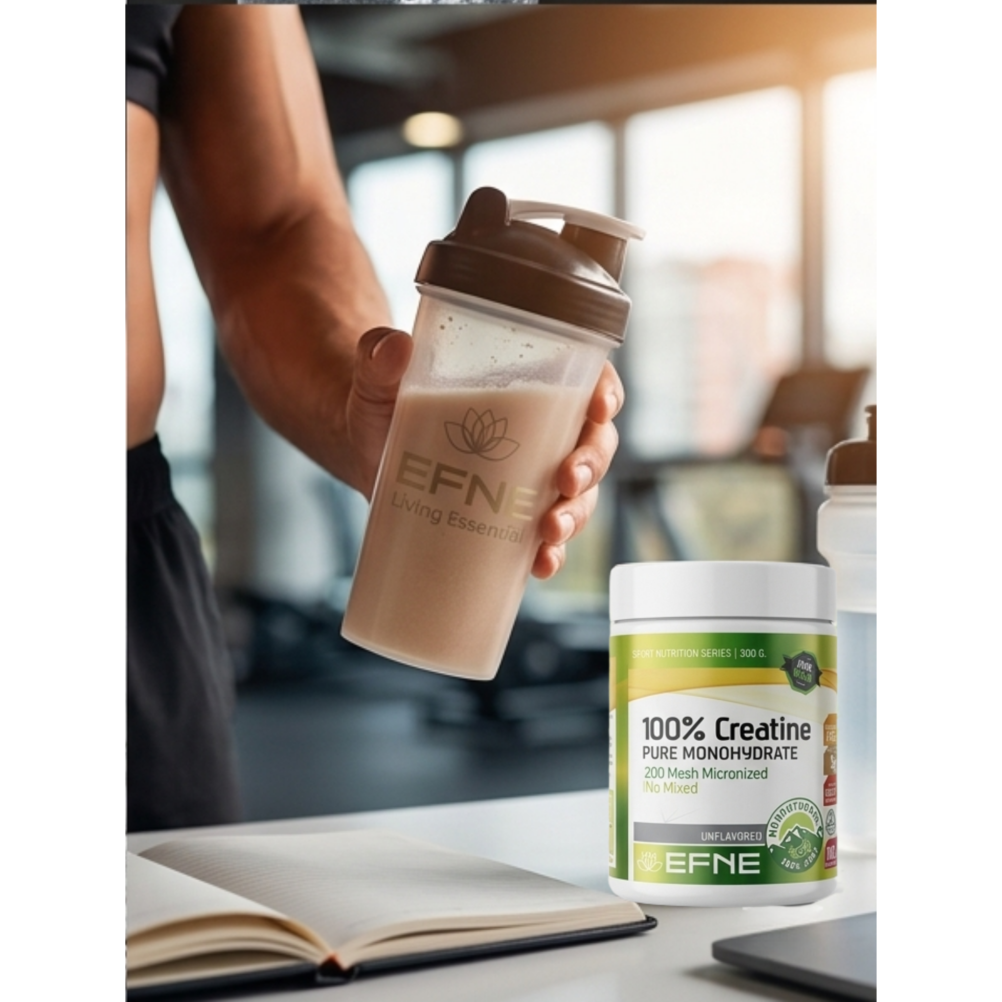 Creatina Monohidrato EFNE – 200 Mesh Micronizada de Alta Absorción