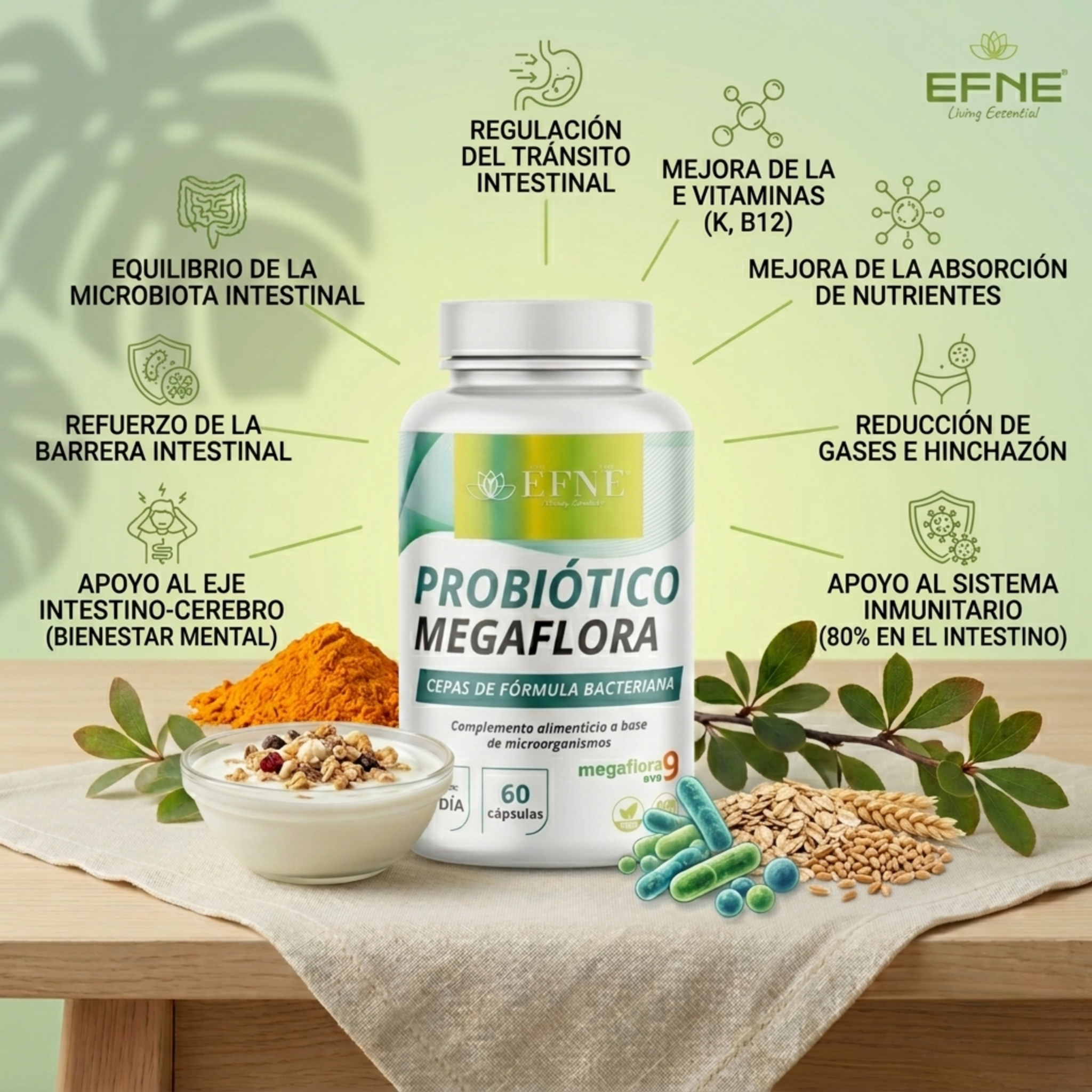 Probióticos EFNE – Alta Potencia con 10 Cepas Clínicas