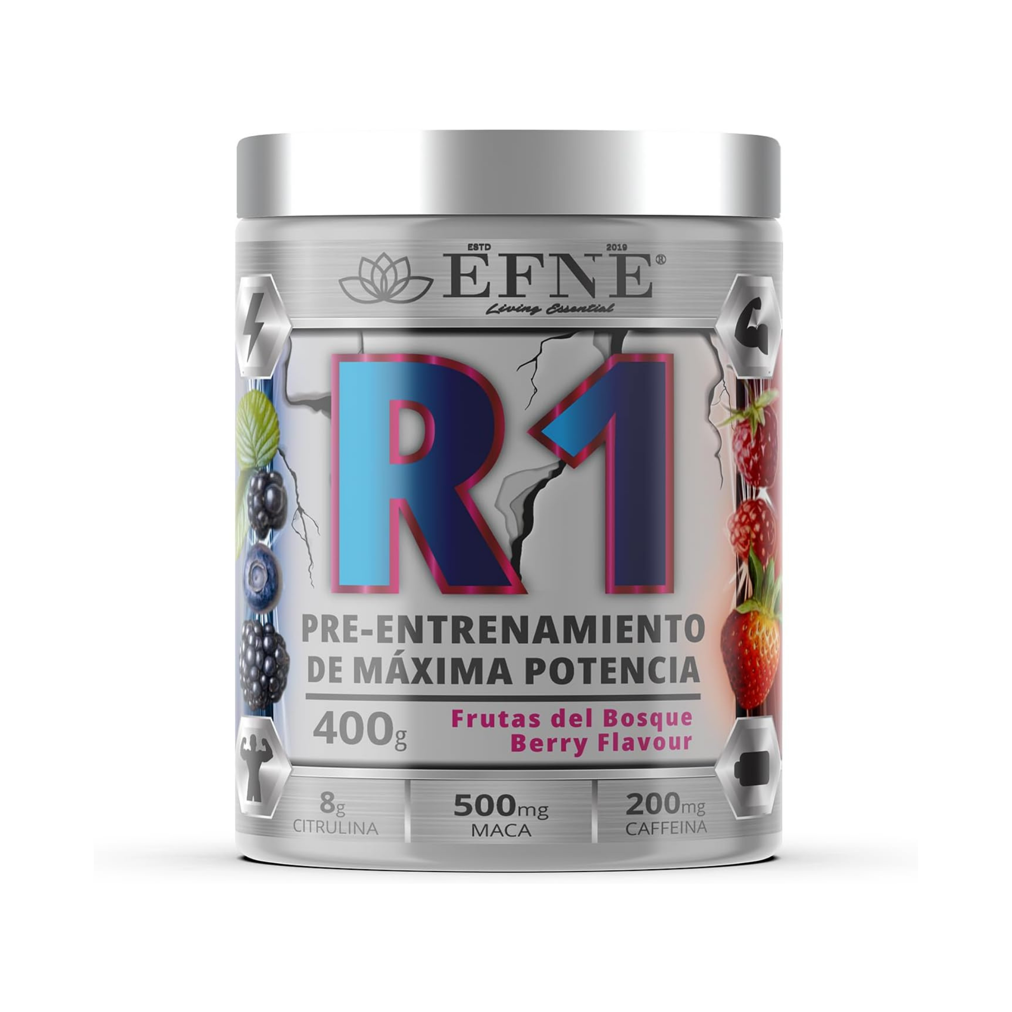 R1 EFNE – Pre Entrenamiento con Cafeína y Potenciadores de Rendimiento