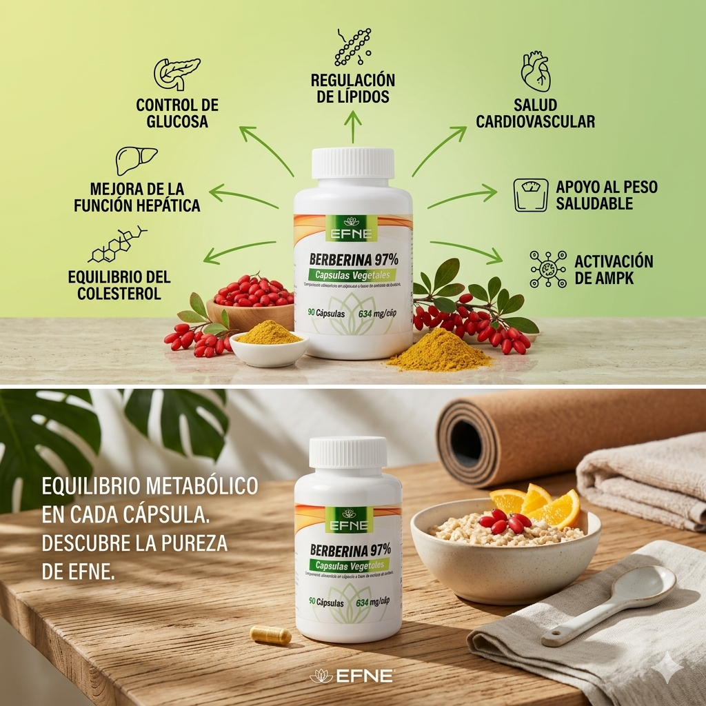 Berberina 97% EFNE – Control de glucosa y metabolismo