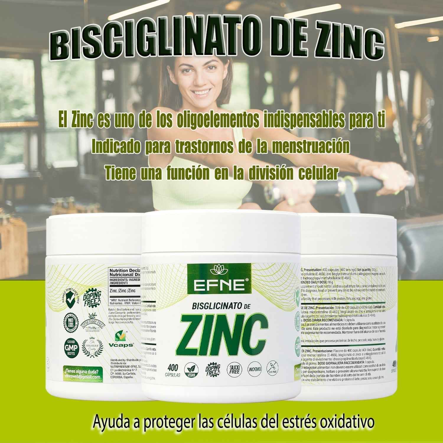 BISGLICINATO DE ZINC EFNE (400 CAPS)