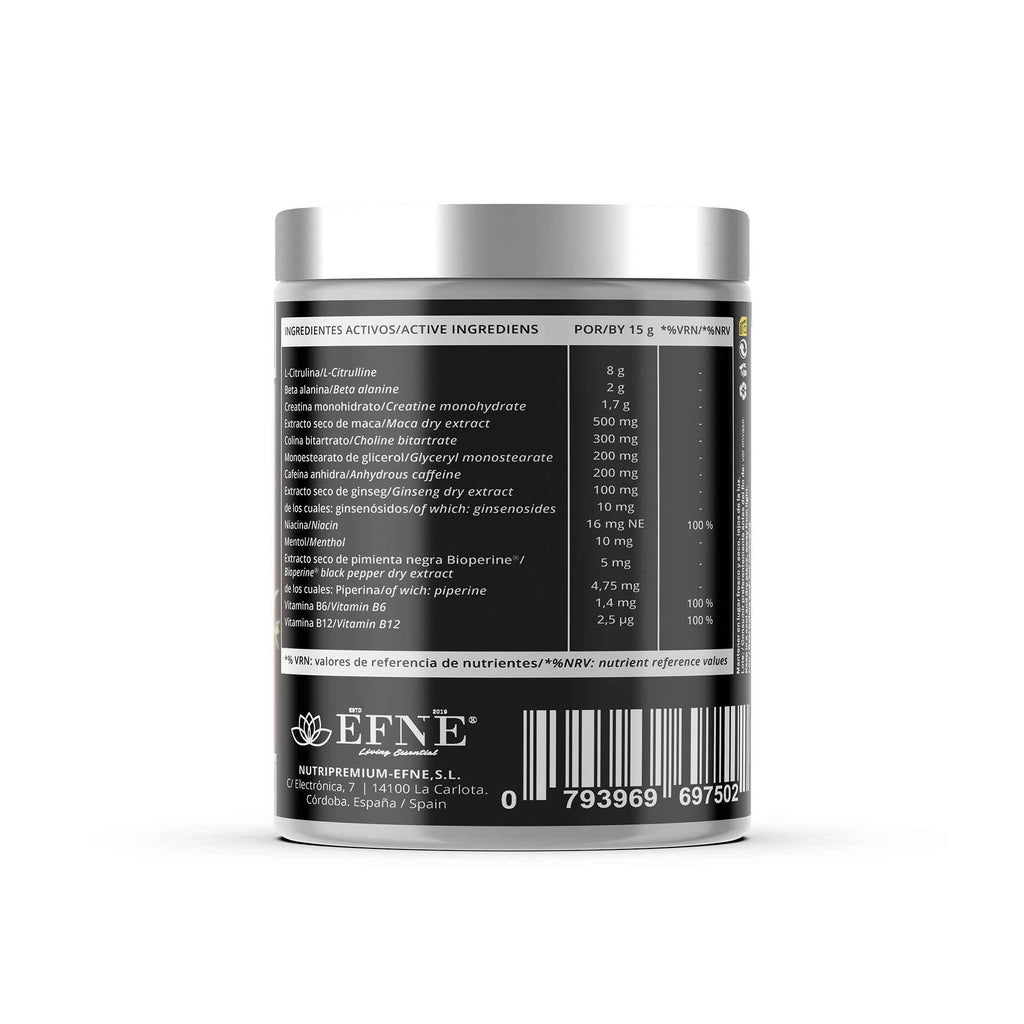 R1 EFNE – Pre Entrenamiento con Cafeína y Potenciadores de Rendimiento (Limón)