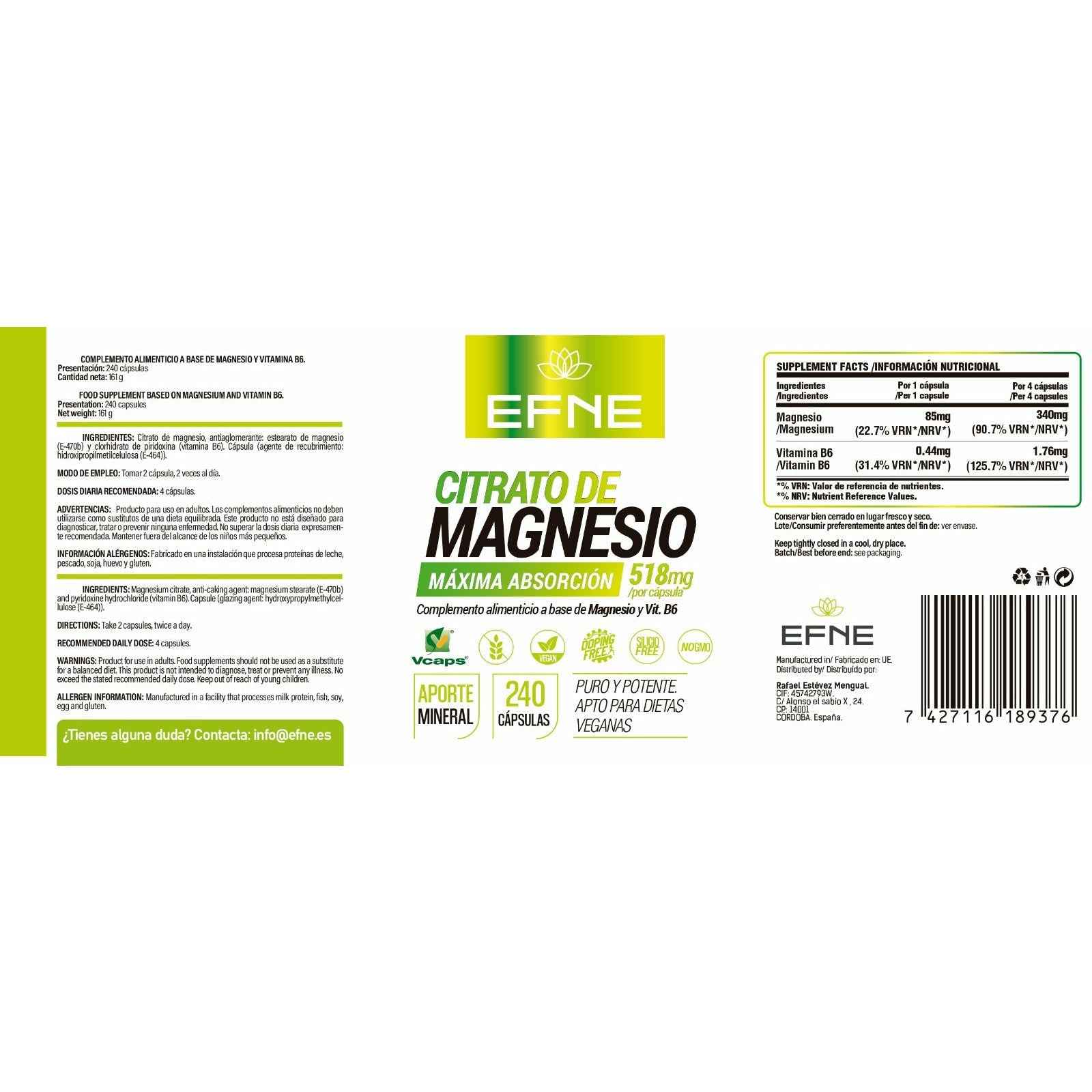 CITRATO DE MAGNESIO (Infarto y Huesos)