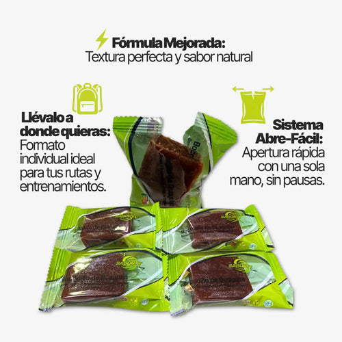 Bocadillo de Guayaba Energy: Gel Sólido Natural (Caja 32 Uds. / Pack Ahorro)