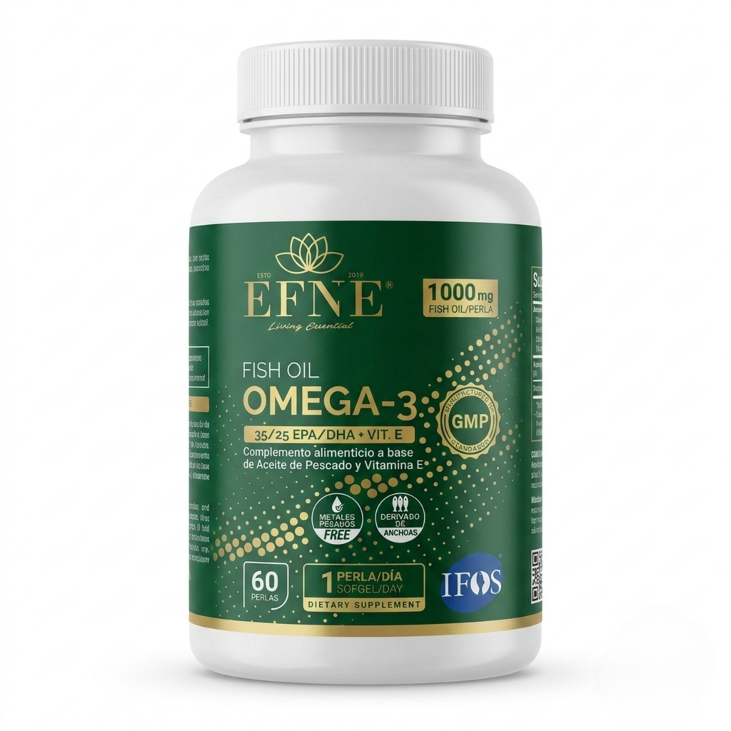 Omega-3 1000mg EFNE (Alta Concentración EPA/DHA) · Certificado IFOS™ 5 Estrellas