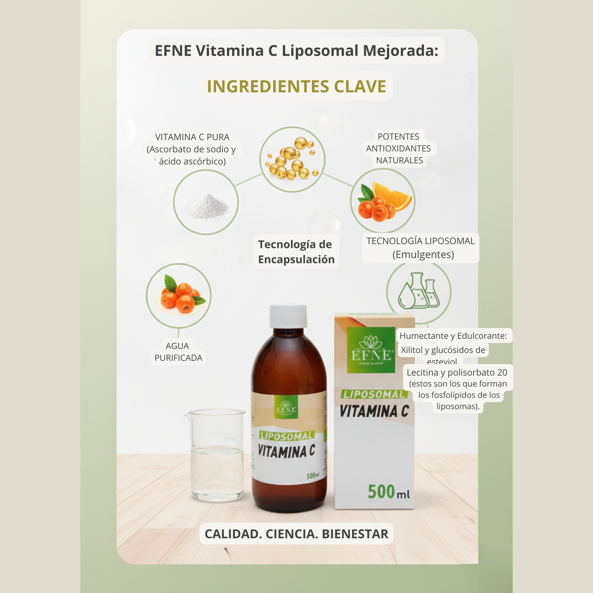 Vitamina C Liposomal EFNE | 1050mg