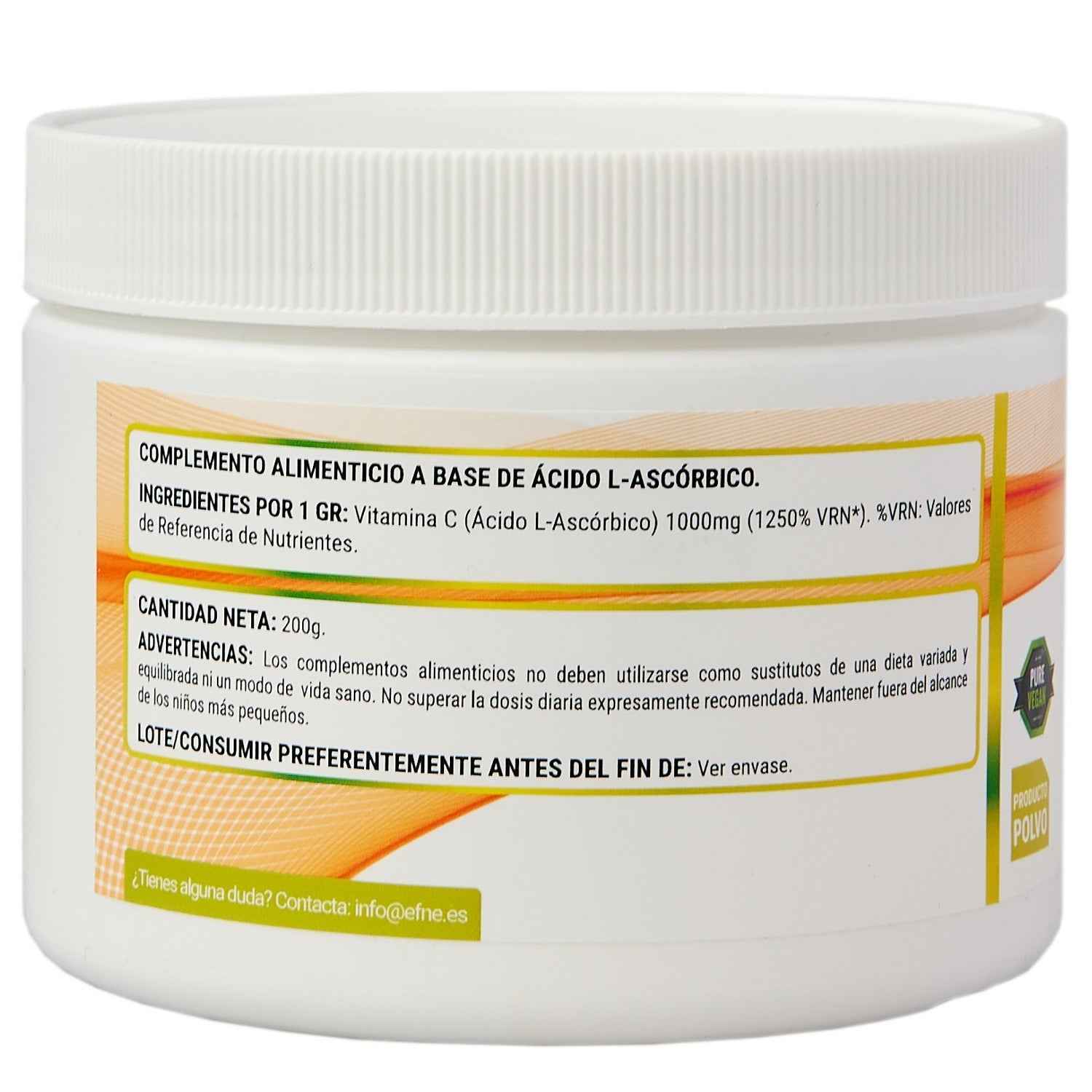 Vitamina C Ácido L-Ascórbico 200 gr