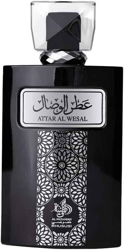 Al Wataniah Attar Al Wesal - Perfume Oriental Unisex con Notas de Madera y Especias - Aroma Intenso y Duradero - 100 ml