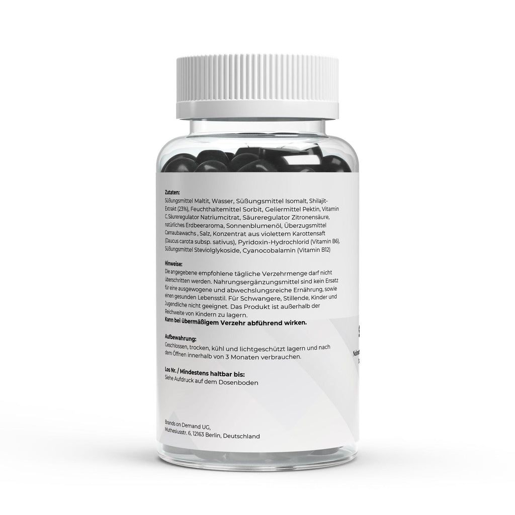 Gominolas de Shilajit + Vitaminas C, B6, B12 - 60 unidades - BORNSTRONG FITNESS