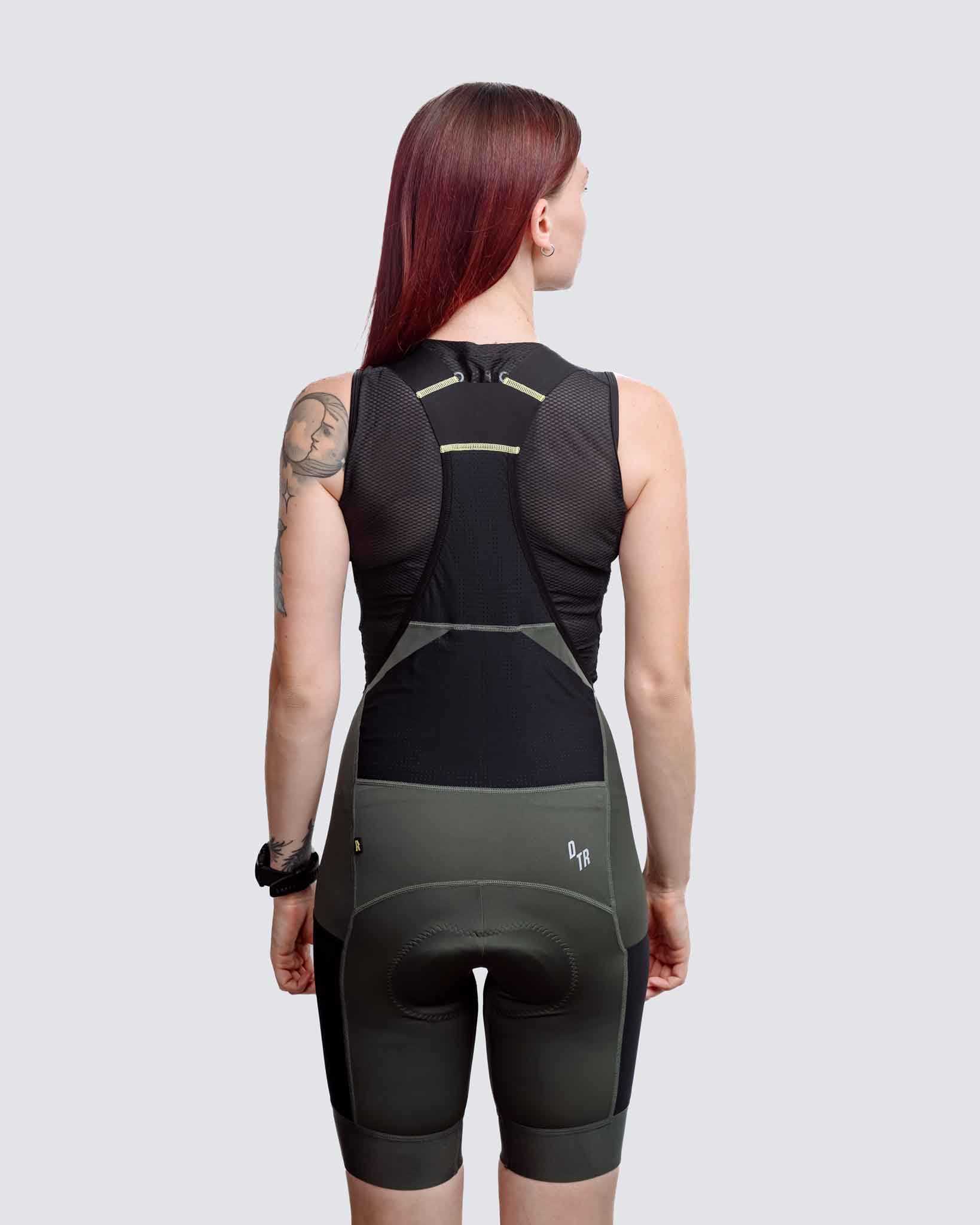 Women's Gravel Cargo Bibs - Forest Green
