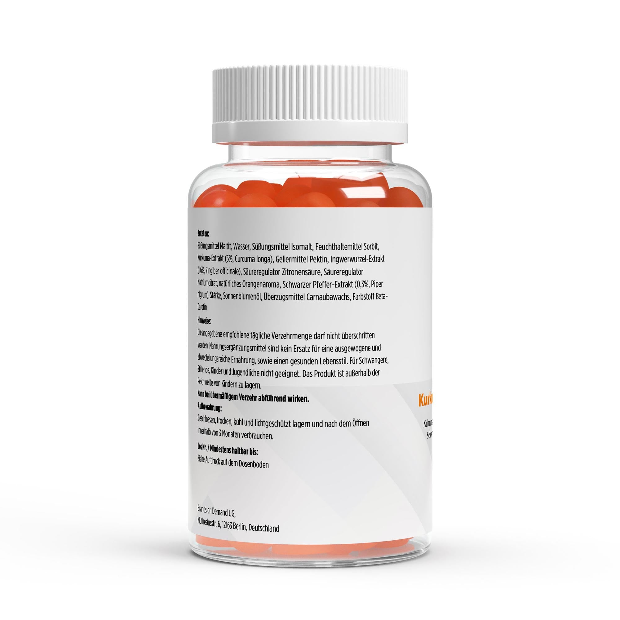 Gominolas de Cúrcuma + Jengibre + Pimienta Negra - 60 unidades - BORNSTRONG FITNESS