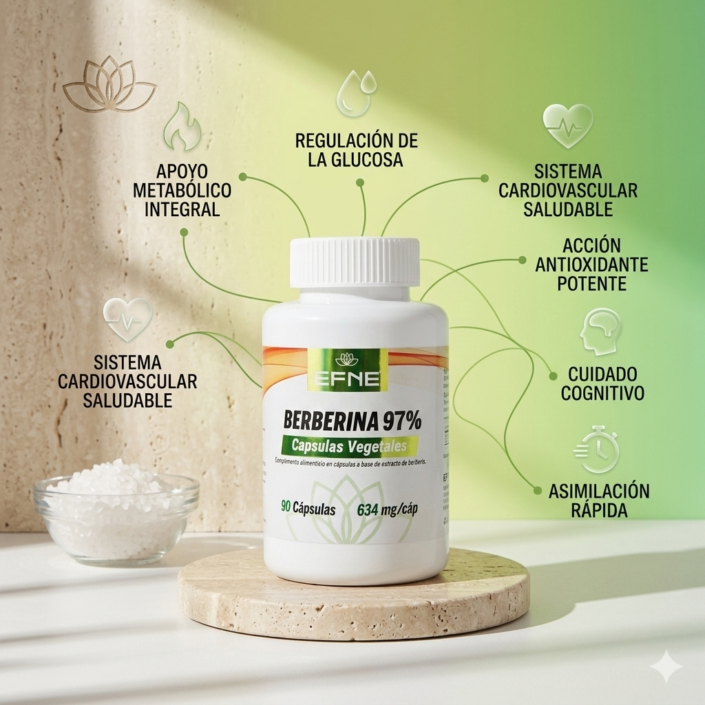 Berberina 97% EFNE – Control de glucosa y metabolismo