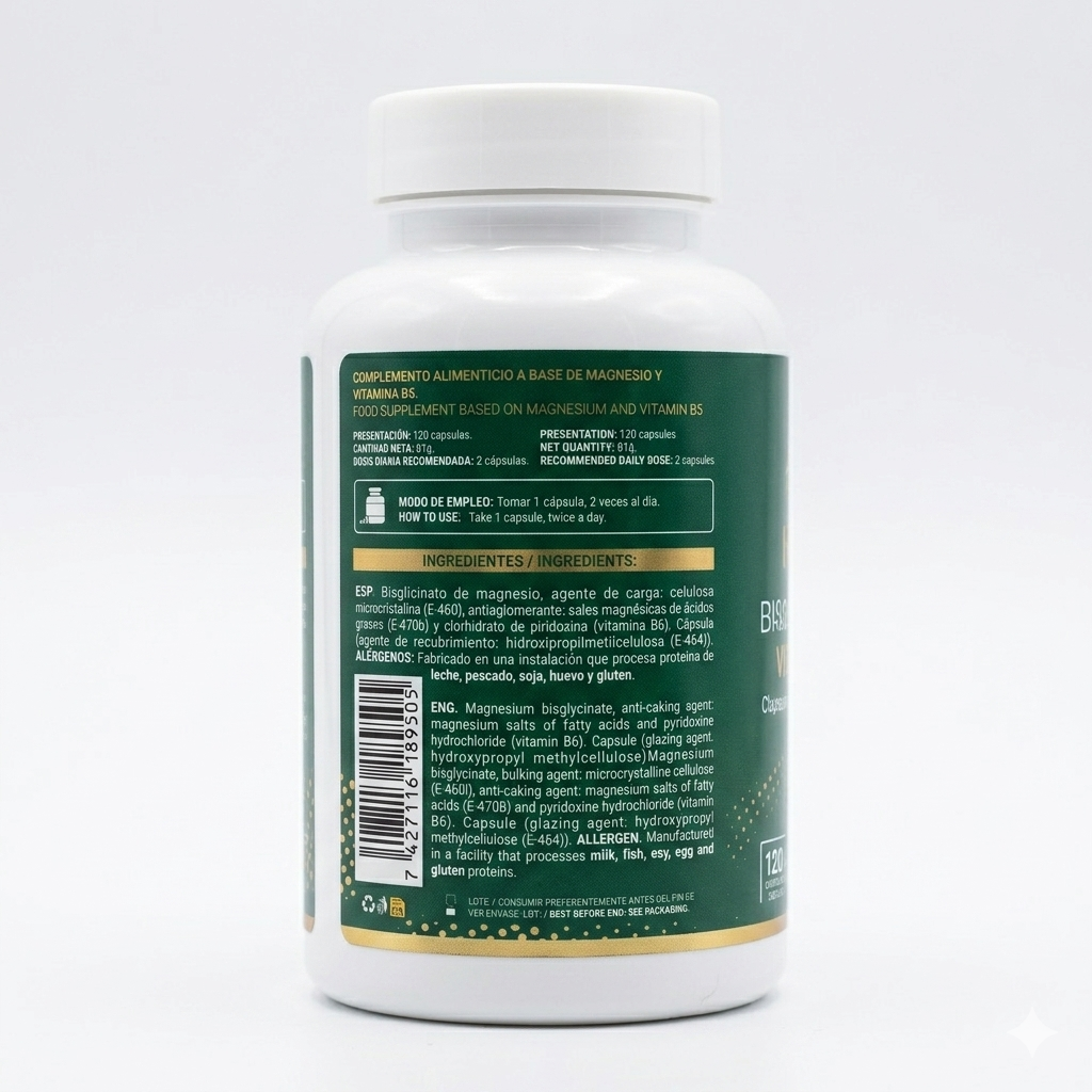Magnesio Bisglicinato EFNE – Sueño, Relajación y Energía Natural