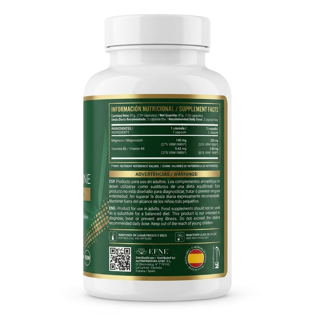 Magnesio Bisglicinato EFNE – Sueño, Relajación y Energía Natural