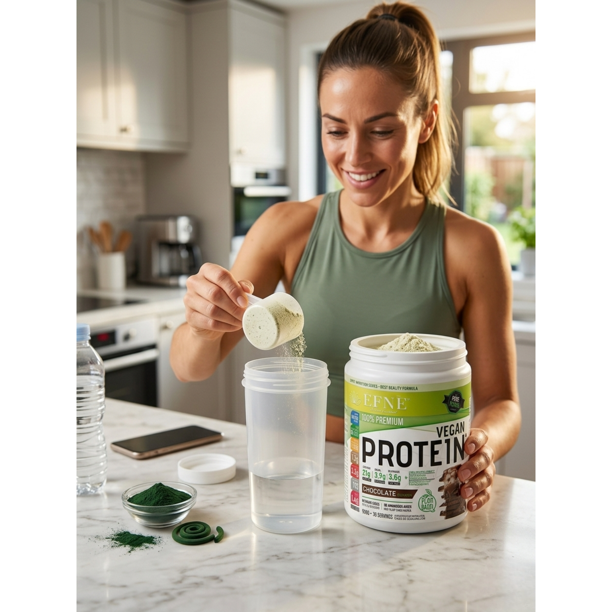 Proteína Vegana EFNE – Plant Based sin azúcares