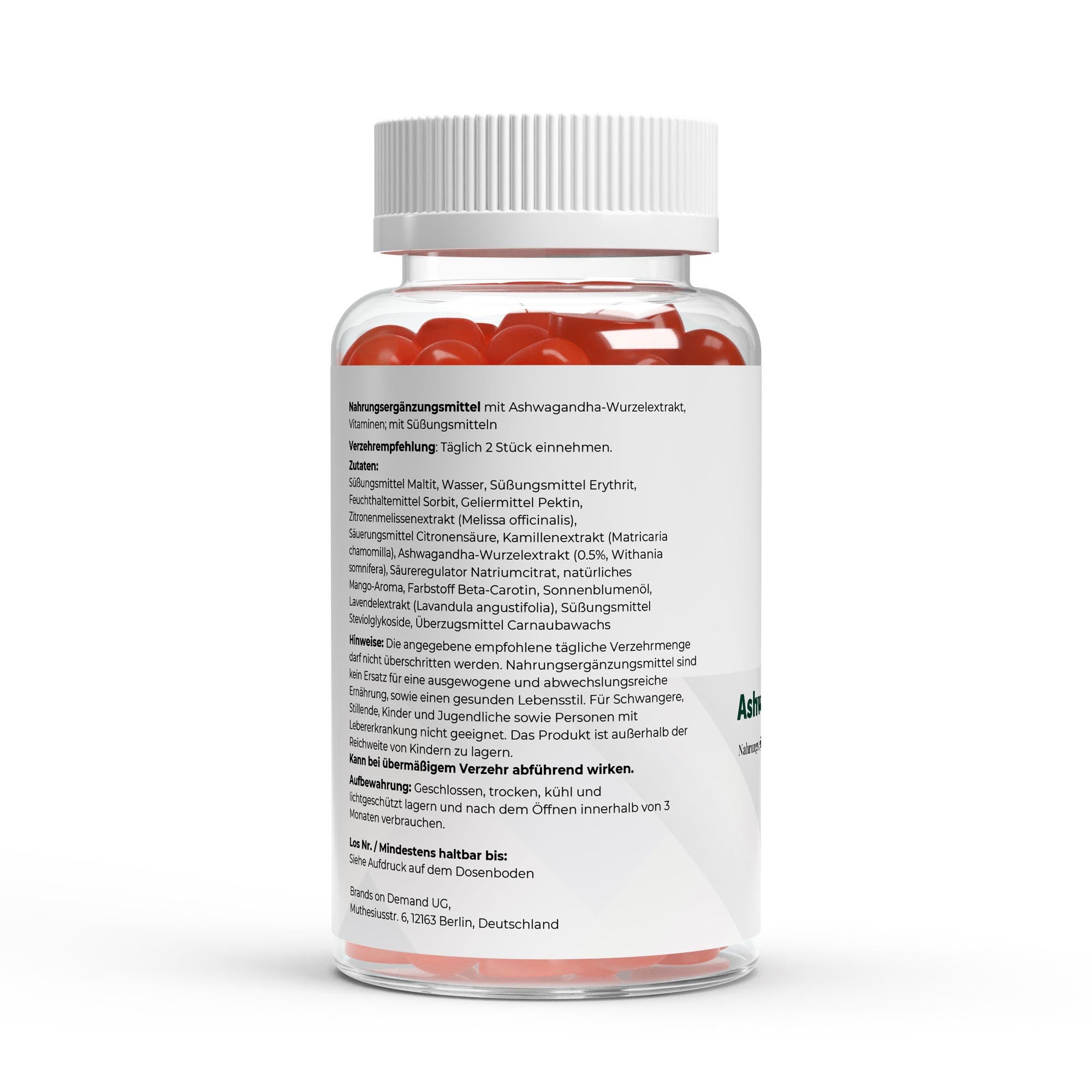 Ashwagandha + Vitamin B6 Gummies - 60 pcs. - BORNSTRONG FITNESS