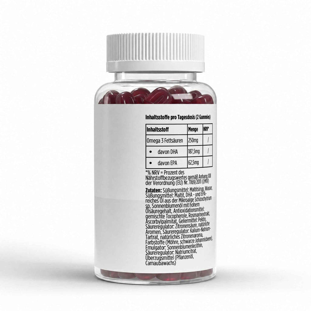 Omega 3 Gummies Kids - Raspberry - 60 vegan Gummies