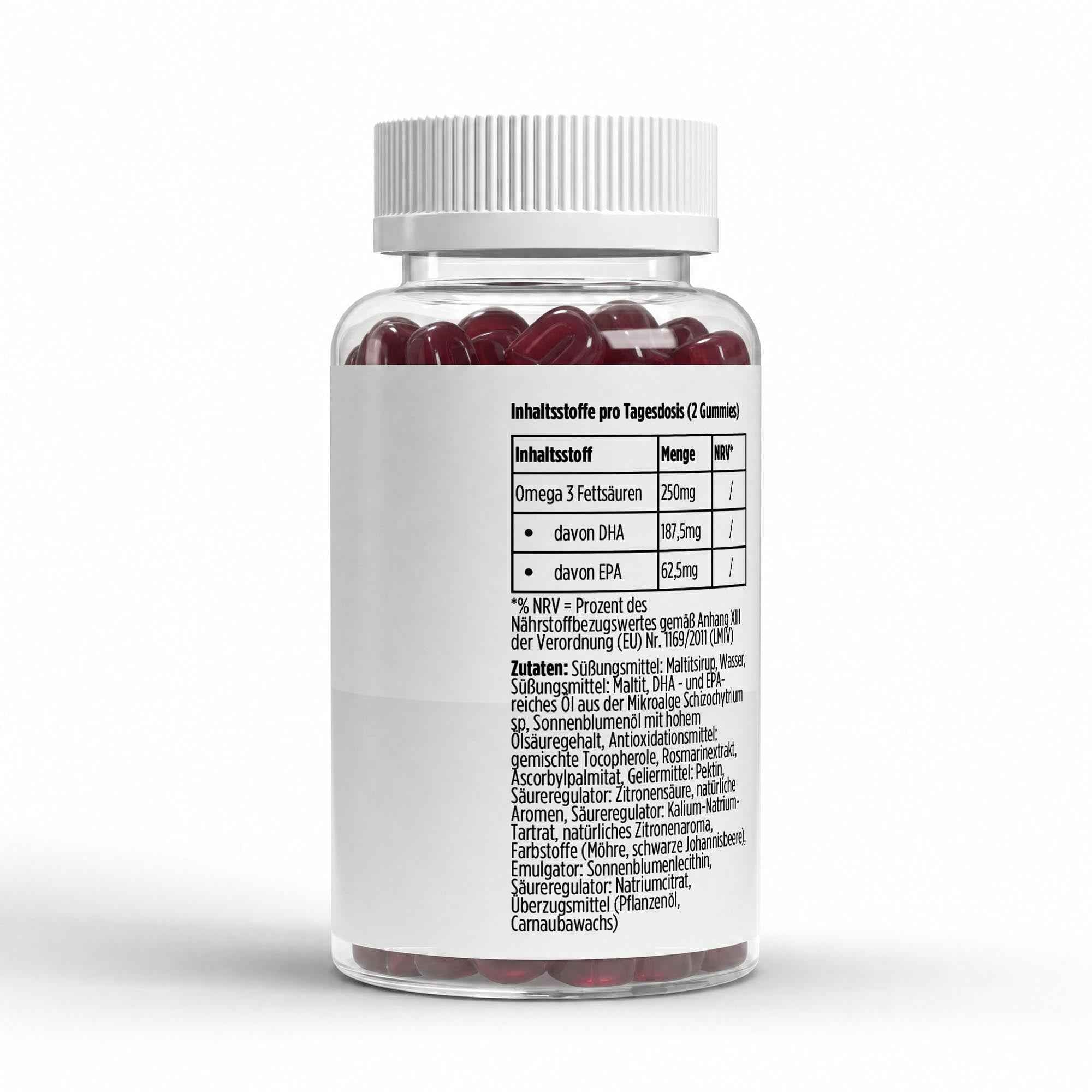 Omega 3 Gummies Kids - Raspberry - 60 vegan Gummies