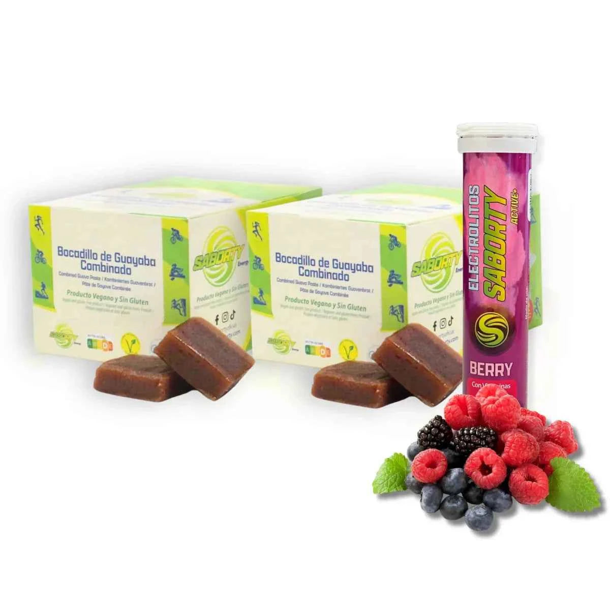 Bocadillo de Guayaba Energy: Gel Sólido Natural (Caja 32 Uds. / Pack Ahorro)