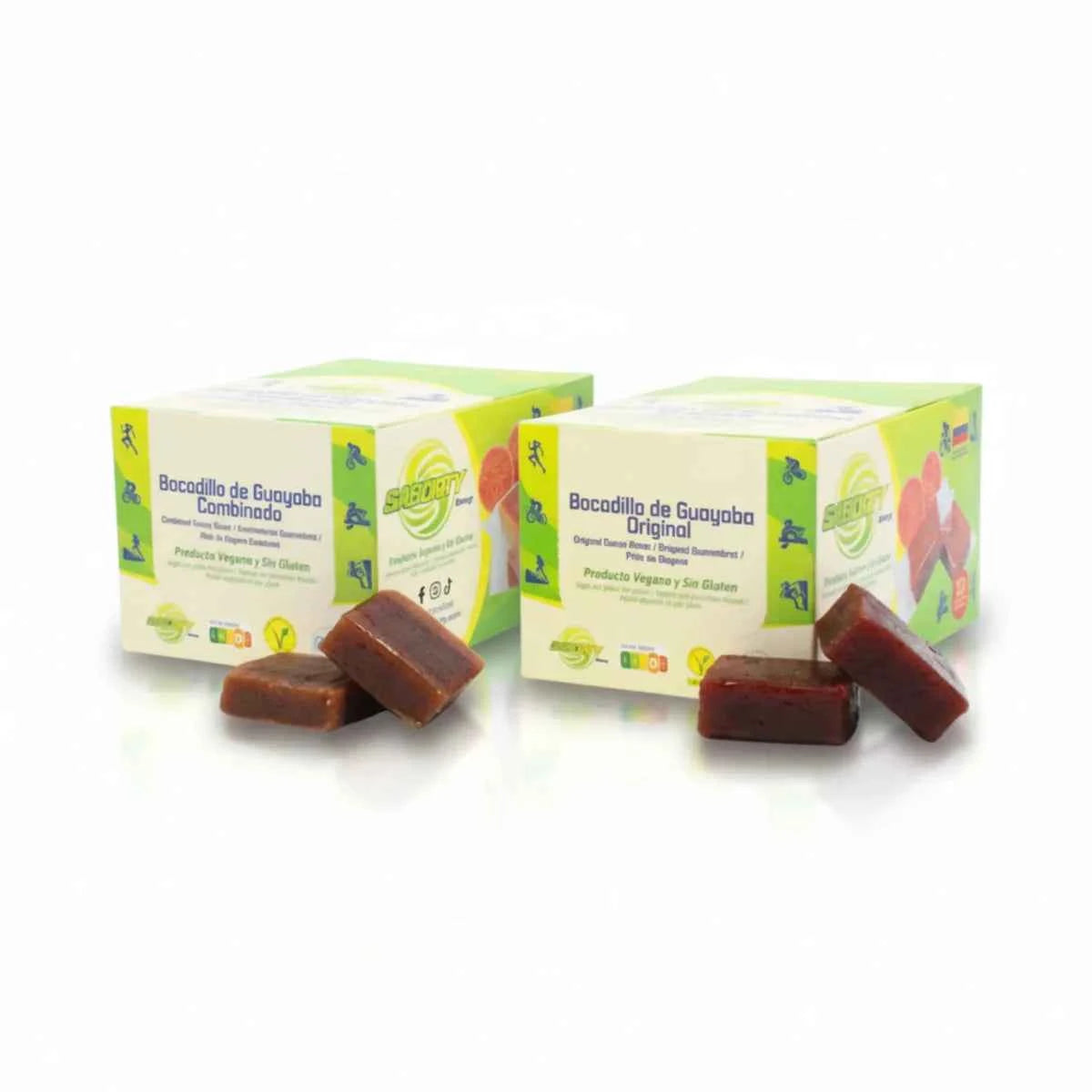 Bocadillo de Guayaba Energy: Gel Sólido Natural (Caja 32 Uds. / Pack Ahorro)