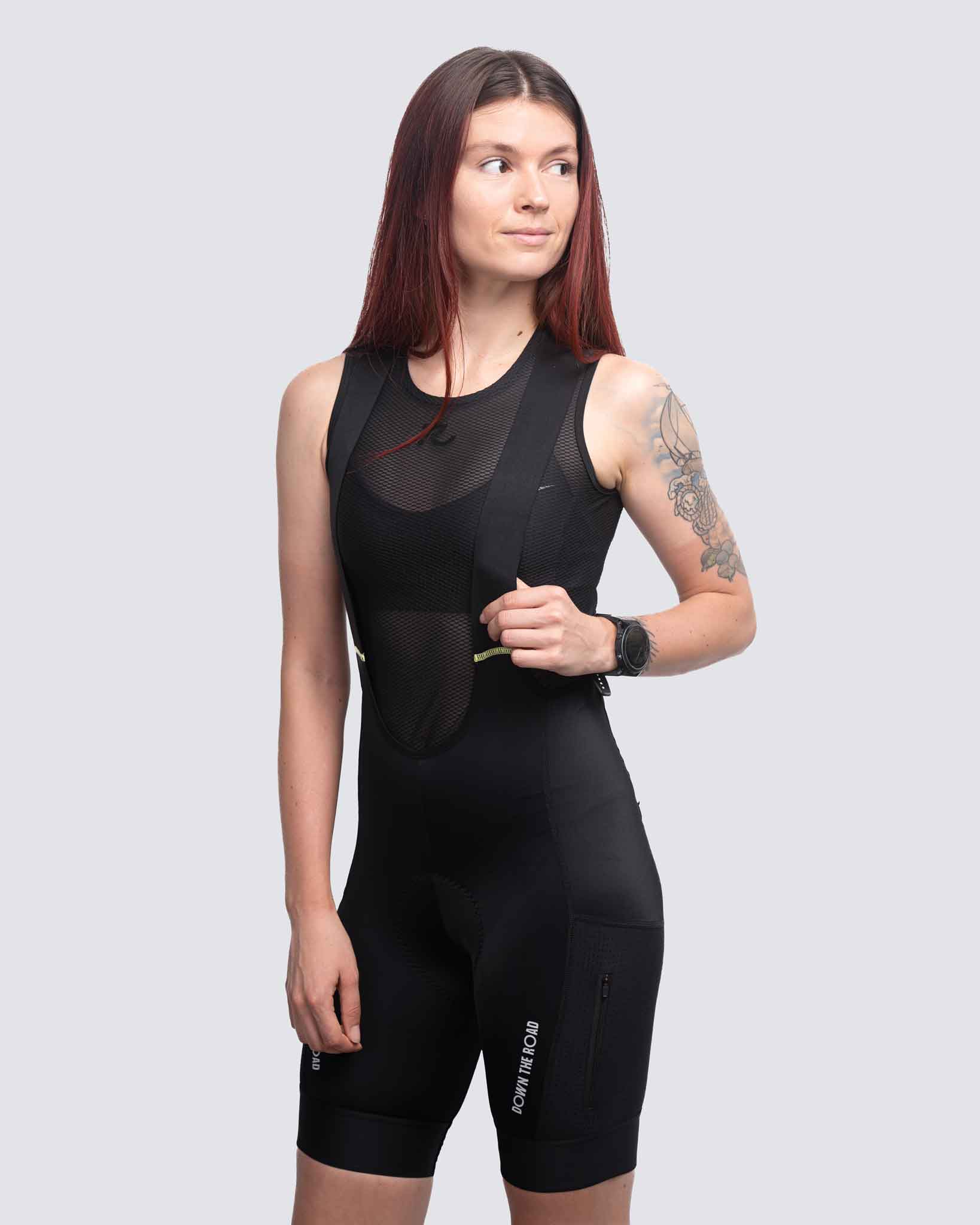 Women's Gravel Cargo Bibs - Base Black