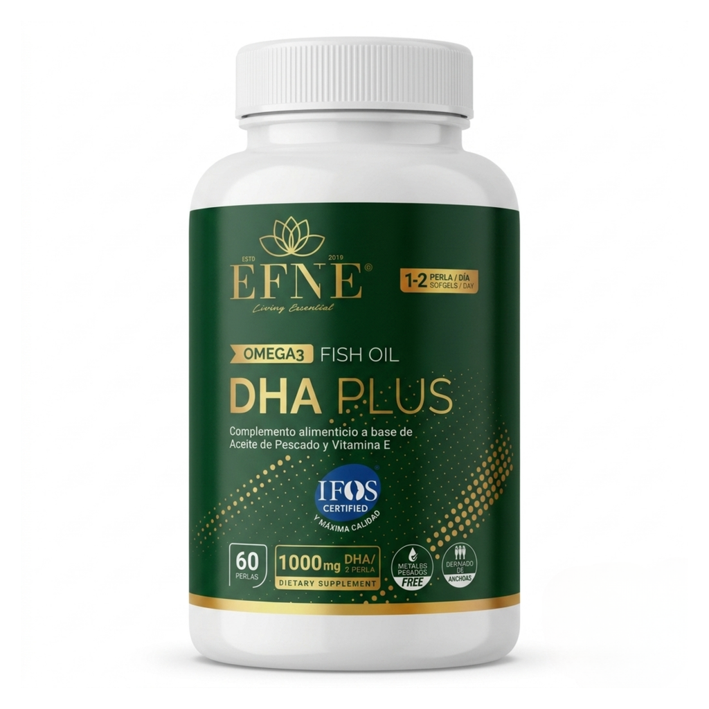 Omega 3 DHA Plus EFNE (Certificación IFOS™) – 60 Perlas | Forma de Triglicérido (TG)