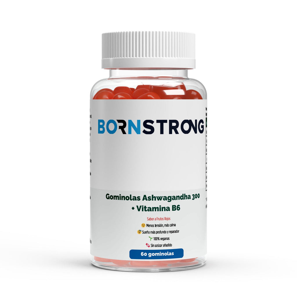 Gominolas premium de Ashwagandha 300 + Vitamina B6 • Calma Profunda • Sueño de Calidad - BORNSTRONG FITNESS