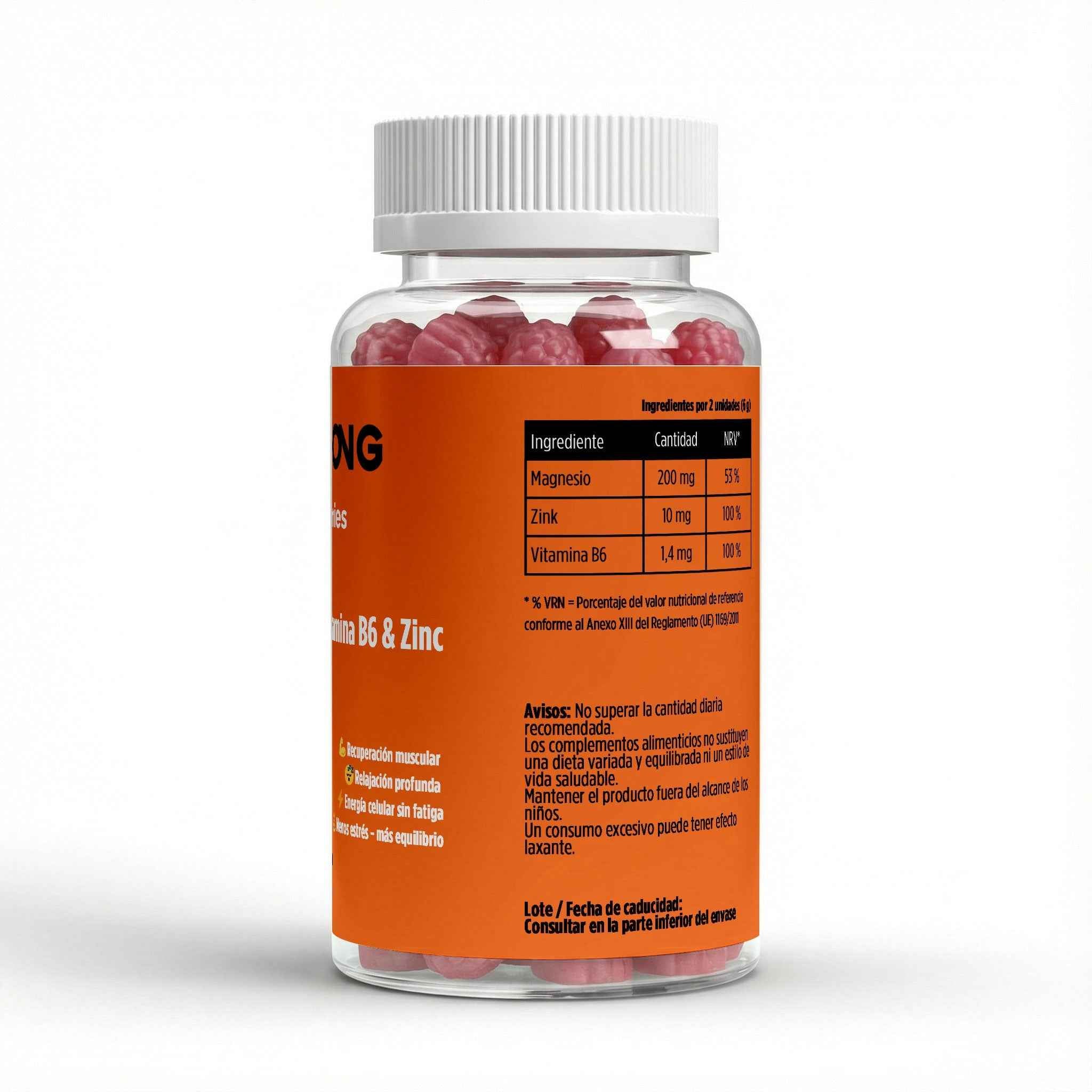 Magnesium + Zinc + B6 Gummies - 60 pcs.